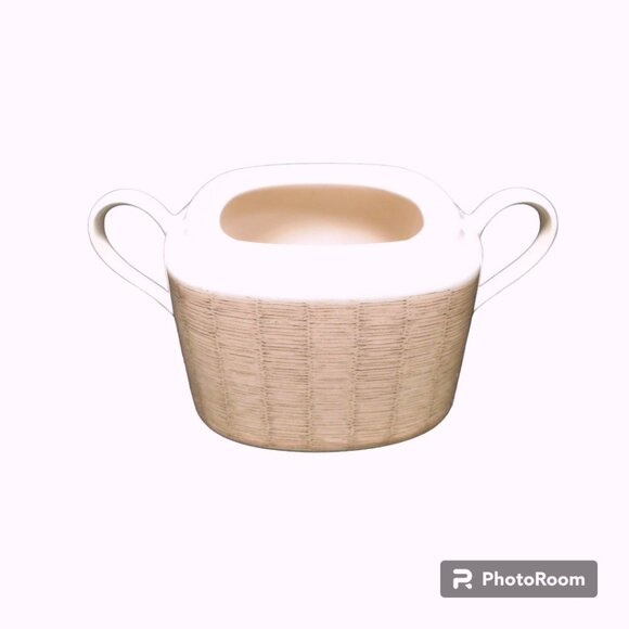 Vintage Creamer and Sugar Bowl Set Mikasa TATAMI PEACH Tempo Eighty Japan - Picture 4 of 5